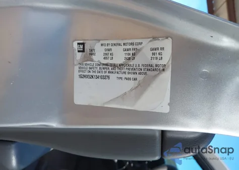 2003 Pontiac Bonneville Se z USA, uszkodzony, nr VIN 1G2HX52K134103276